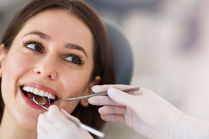 dental patient undergoing crown lengthening procedure