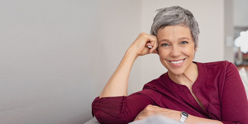 dentures patient smiling