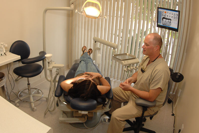 dr nichols discussing dental procedure