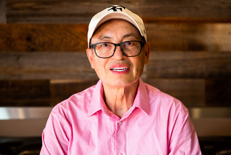 Headshot of patient within the dental practice